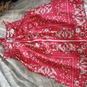 Pink floral tank top from New York and Company